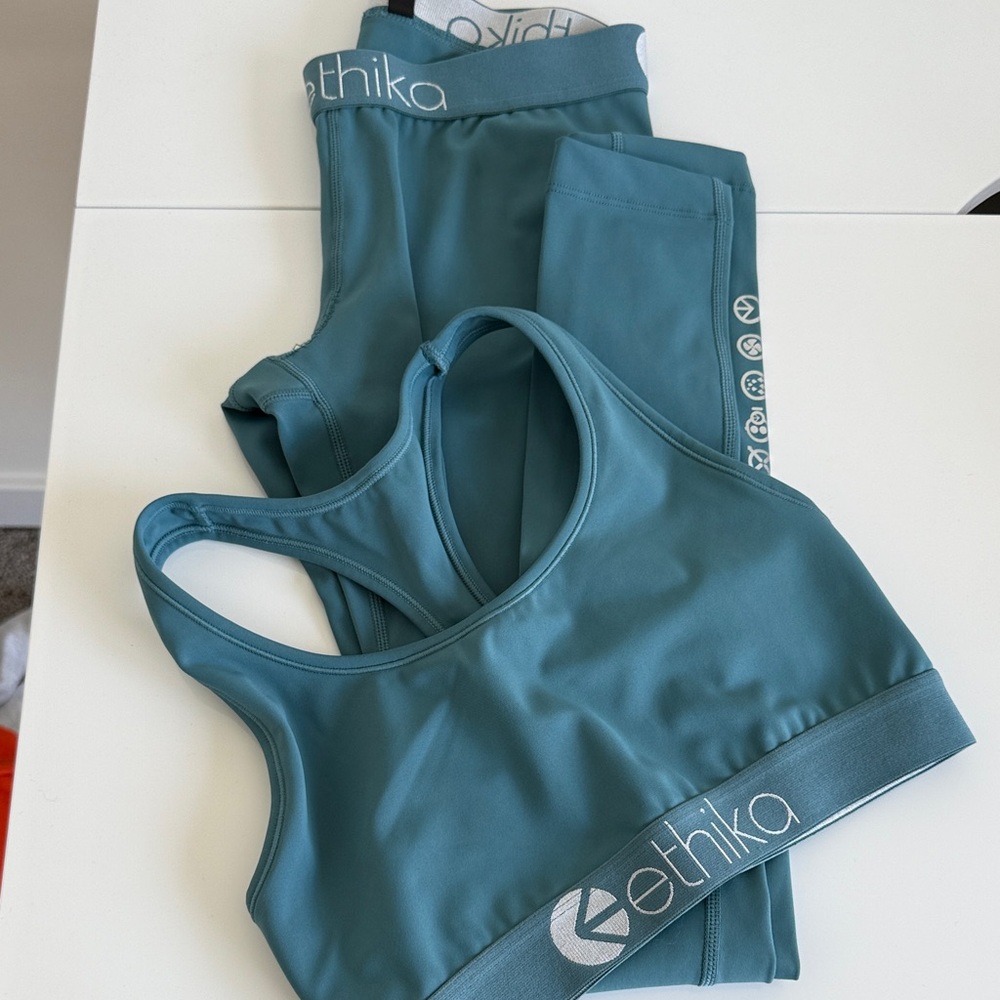 Ethika Aqua Sports Bra and Leggings Set